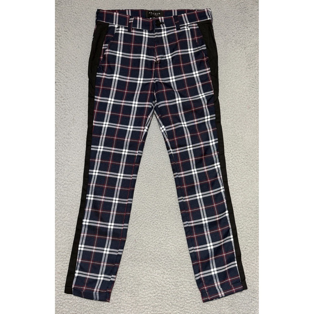 Pacsun plaid pull on stretch pants jegging womens‎ size 28 x 27